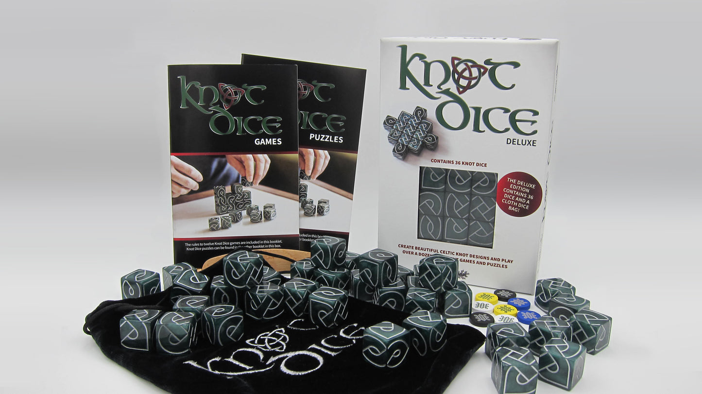 Unboxing Knot Dice from Black Oak Games, games and puzzles using custom  knotwork dice